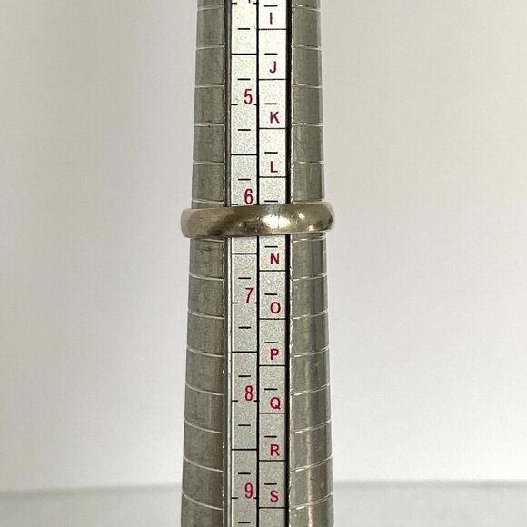 Sterling Silver 925 Blue Flash Oval Bezel Set Labradorite Feldspar Ring Sz 6.25 - Picture 8 of 16